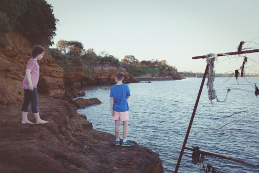 Beach walks with my kids
